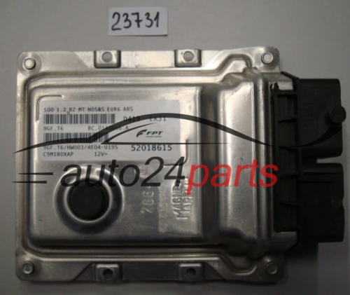 KOMPUTER STEROWNIK SILNIKA FIAT 500 52018615, 9GF.T6, 9GFT6