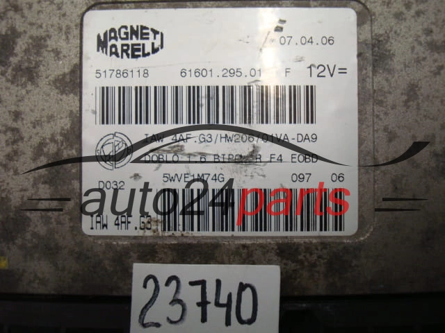 KOMPUTER STEROWNIK SILNIKA FIAT DOBLO IAW 4AF.G3, IAW4AFG3, 51786118