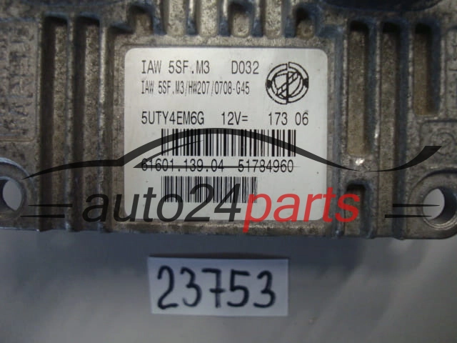 KOMPUTER STEROWNIK SILNIKA FIAT IAW 5SF.M3, IAW5SFM3, 51784960
