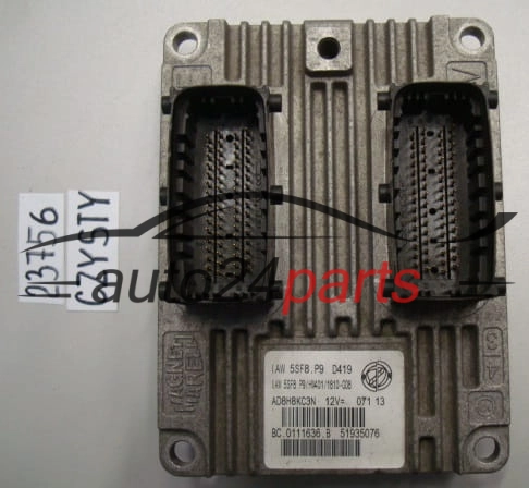 KOMPUTER STEROWNIK SILNIKA FIAT LANCIA 51935076, IAW5SF8.P9, IAW5SF8P9