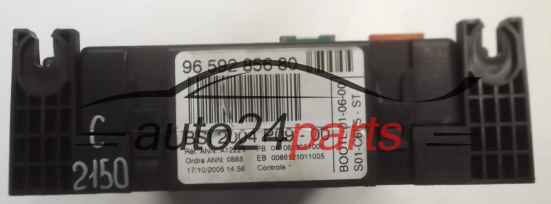 CENTRALKA MODUL STEROWNIK KOMFORTU BSI CITROEN C4, 96 592 856 80, 9659285680, BSI 2004 P09-00, 2004P0900, S01-C6P5-ST, S01C6P5ST