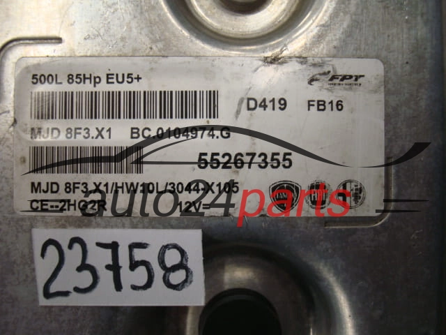 KOMPUTER STEROWNIK FIAT 500   MJD8F3X1  55267355