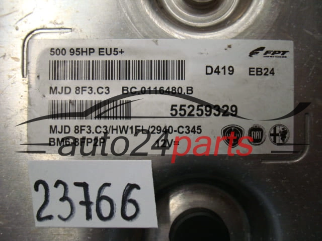 KOMPUTER STEROWNIK SILNIKA FIAT 500 55259329, MJD8F3.C3, MJD8F3C3
