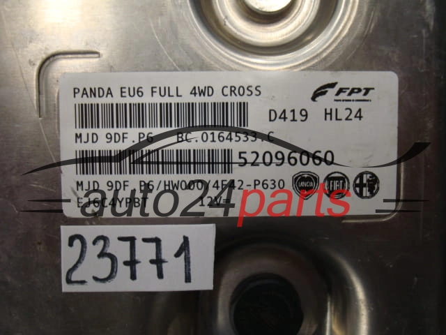 KOMPUTER STEROWNIK SILNIKA FIAT 1.3 MJD 52096060, MJD 9DF.P6, MJD9DFP6