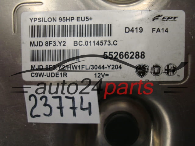 KOMPUTER STEROWNIK SILNIKA FIAT 55266288, MJD8F3.Y2, MJD8F3Y2