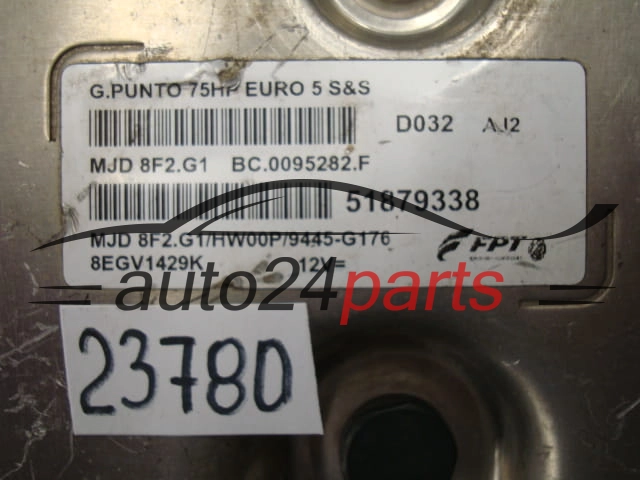 KOMPUTER STEROWNIK SILNIKA FIAT 51879338, MJD8F2.G1, MJD8F2G1