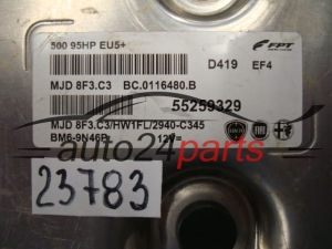 KOMPUTER STEROWNIK SILNIKA FIAT 500 55259329, MJD8F3.C3, MJD8F3C3