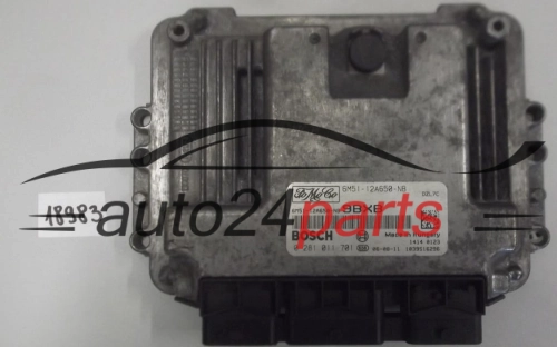 KOMPUTER STEROWNIK SILNIKA FORD FOCUS 1.6 TDCI BOSCH 0 281 011 701, 0281011701, 6M5112A650NB, 6M51-12A650-NB 9BXB