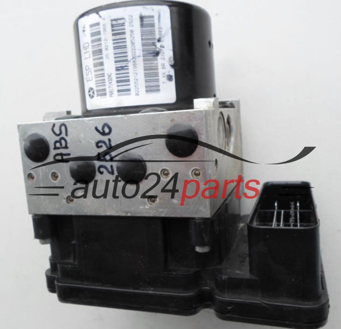 POMPE HYDRAULIQUE ET CALCULATEUR d'ABS CHRYSLER P68171432AC, 25.0212-1988.4, 25021219884, 28.5266-1200.3, 28526612003