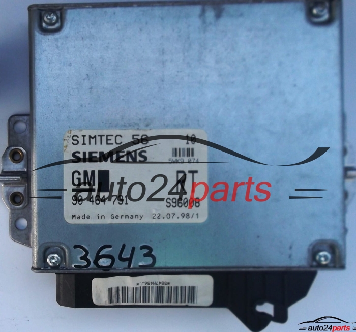 ECU CENTRALITA DE MOTOR OPEL VECTRA 2.0 X20XEV
