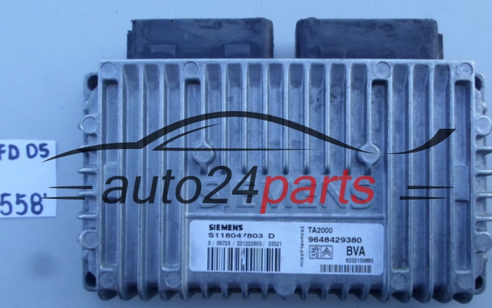 STEROWNIK SKRZYNI AUTOMATYCZNEJ PEUGEOT 406 2.0 HDI SIEMENS S118047803D, S118047803 D, 9648429380