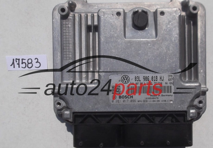 KOMPUTER STEROWNIK SILNIKA VW VOLKSWAGEN SHARAN 2.0 TDI BOSCH 0 281 017 096, 03L 906 018 HJ,  03L 907 309 Q