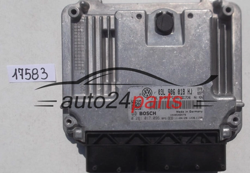 KOMPUTER STEROWNIK SILNIKA VW VOLKSWAGEN SHARAN 2.0 TDI BOSCH 0 281 017 096, 03L 906 018 HJ,  03L 907 309 Q