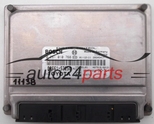 KOMPUTER STEROWNIK SILNIKA TOYOTA YARIS 1.4, BOSCH 0 281 010 768, 0281010768, 89661-52250, 8966152250