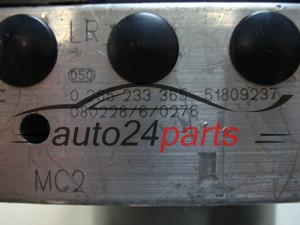ABS POMPA I STEROWNIK FIAT PANDA BOSCH 0 265 233 365, 0265233365, 51809237, 0265900352