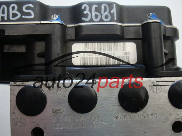 ABS POMPA I STEROWNIK CITROEN PEUGEOT BOSCH 0265251121, 9662005180, 0265951395