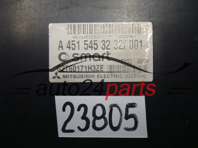 KOMPUTER STEROWNIK SILNIKA UKŁAD WTRYSKU PALIWA SMART FORTWO Mitsubishi G2T60171H3ZE, A 451 545 32 32/001, A4515453232001, A4515453232
