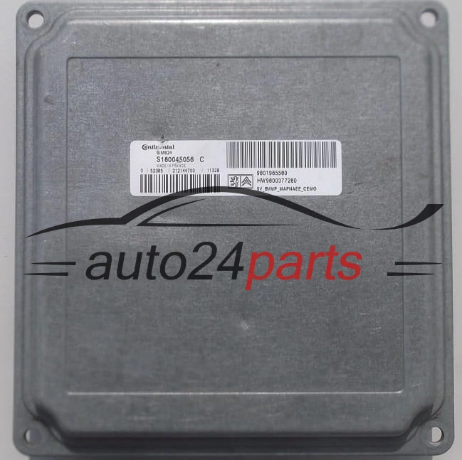 STEROWNIK SKRZYNI AUTOMATYCZNEJ CITROEN PEUGEOT CONTINENTAL S180045056 C, S180045056C, 9801965580, HW 9800377280, SIM824