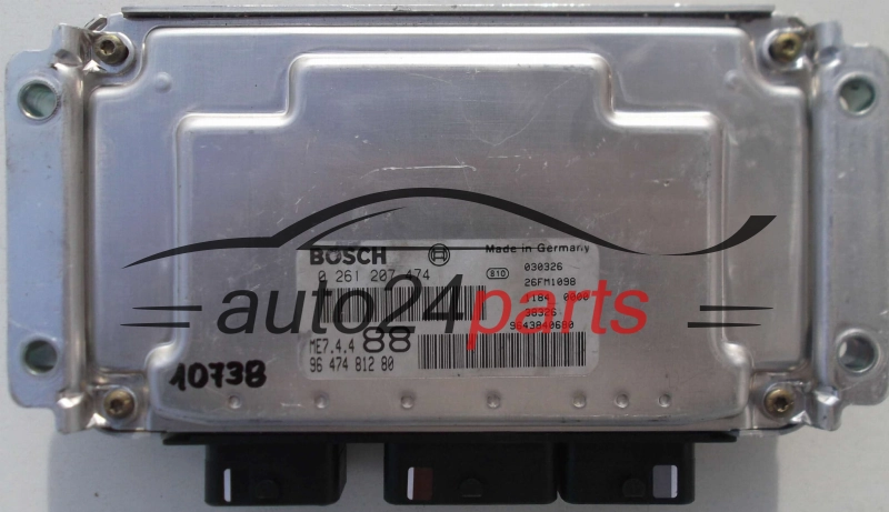 KOMPUTER STEROWNIK SILNIKA PEUGEOT 307 1.6 16V BOSCH 0261207474