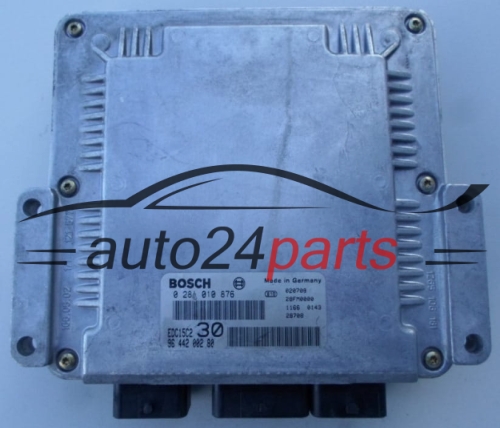 MOTORSTEUERGERÄT ECU STEUERGERÄT  PEUGEOT 2.2 HDI BOSCH 0 281 010 876, 96 442 002 80