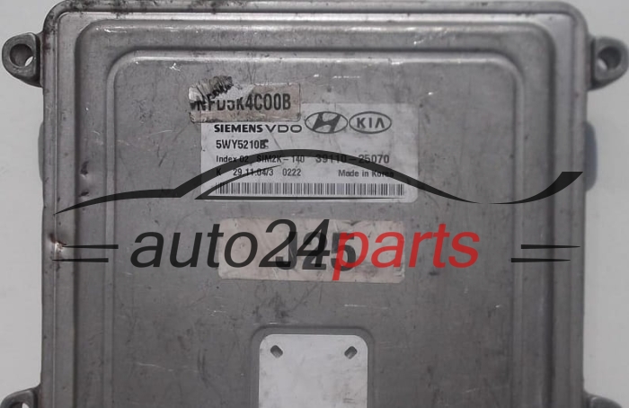 CALCULATEUR MOTEUR HYUNDAI SONATA 2.4 SIEMENS 5WY5210B SIM2K-140 39110-25070, 3911025070
