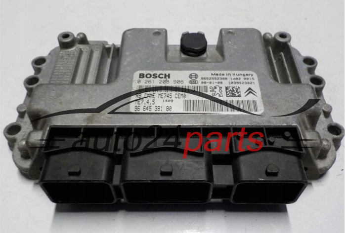 KOMPUTER STEROWNIK SILNIKA CITROEN PEUGEOT BOSCH 0 261 208 906, 0261208906, 9664538180