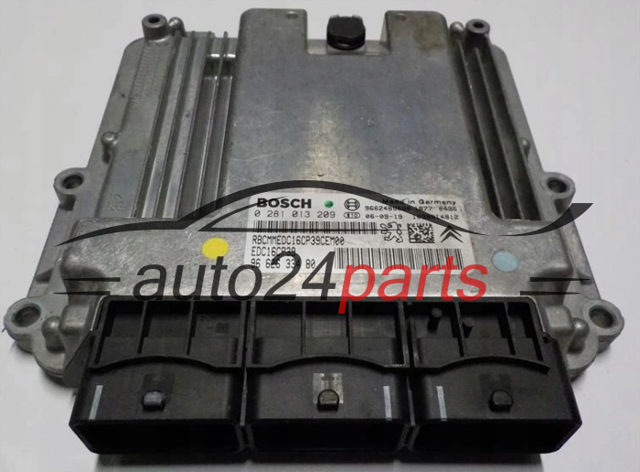 KOMPUTER STEROWNIK SILNIKA PEUGEOT BOSCH 0 281 013 209, 0281013209, 9662633480