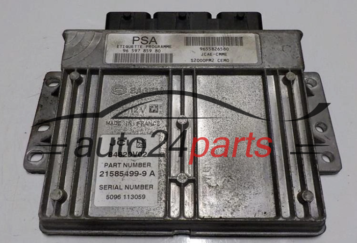 KOMPUTER STEROWNIK SILNIKA CITROEN RENAULT 2585499-9 A, 25854999, 25854999A, 9659785980, 9655826580