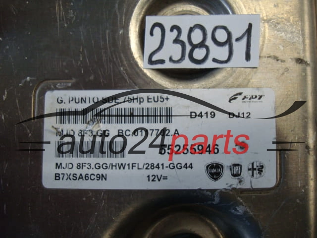 KOMPUTER STEROWNIK SILNIKA FIAT LANCIA 1.3 JTDM 55 255 946, 55255946, MJD 8F3.GG, MJD8F3GG