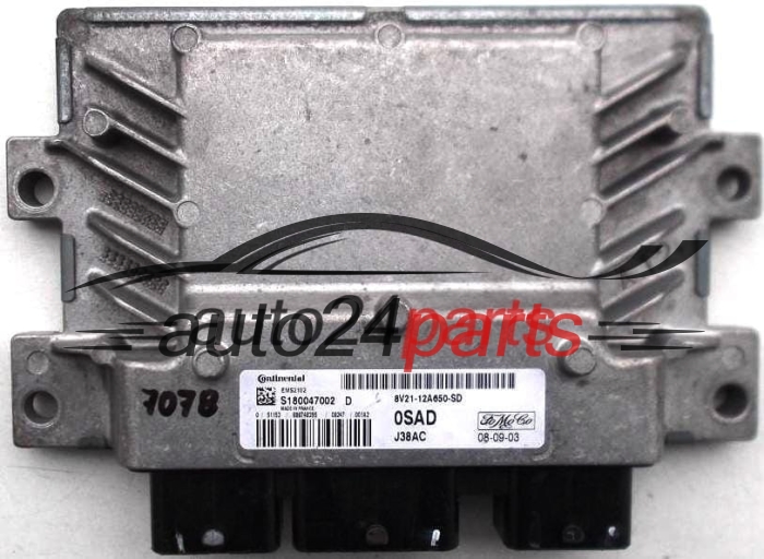 FORD FIESTA 1.25 8V21-12A650-SD, 8V2112A650SD, 12A650SD, S180047002 D, 0SAD, J38AC