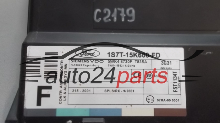 Centralka moduł komfortu Ford 1S7T15K600FD 5WK48730F