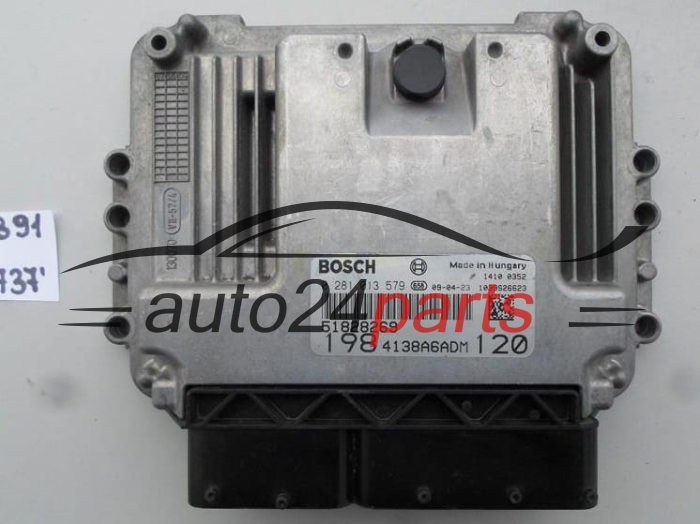 KOMPUTER STEROWNIK SILNIKA FIAT BRAVO 1.9 JTD BOSCH 0 281 013 579, 0281013579, 518282269