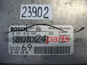 KOMPUTER STEROWNIK SILNIKA PEUGEOT 306 2.0 HDI, BOSCH 0 281 010 592, 0281010592, EDC15C269, 96 420 148 80, 9642014880