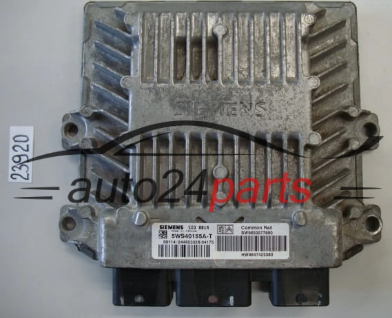 KOMPUTER STEROWNIK SILNIKA CITROEN BERLINGO PEUGEOT PARTNER 2.0 HDI SIEMENS 5WS40155A-T, 5WS40155AT, SW9653577680 HW9647423380