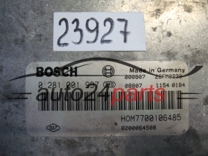 KOMPUTER STEROWNIK SILNIKA RENAULT LAGUNA 1.9 DCI BOSCH 0 281 001 997, 0281001997, HOM 7700106485, 8200064508