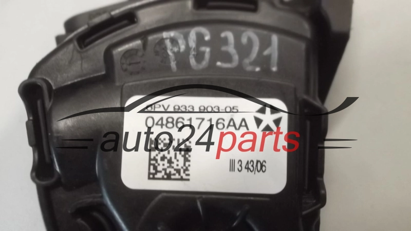POTENCJOMETR PEDAL GAZU CHRYSLER 300/ 300C 04861716AA, 6PV 933 903-05, 6PV93390305