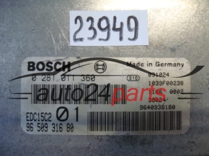 KOMPUTER STEROWNIK SILNIKA PEUGEOT 406 COUPE 2.0 HDI BOSCH 0281011360 9650931680 9640938180 EDC15C2 01 1039F00238