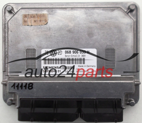 KOMPUTER STEROWNIK SILNIKA VW VOLKSWAGEN PASSAT 2.0 AZM, SIEMENS 5WP40044 01, 06B 906 033 H, 06B906033H