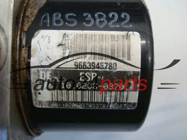 ABS POMPA I STEROWNIK PEUGEOT 9663945780, 10.0206-0770.4, 10020607704, 10.0960-1197.3,10096011973