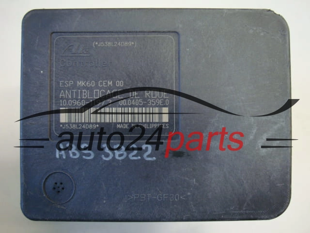 ABS POMPA I STEROWNIK PEUGEOT 9663945780, 10.0206-0770.4, 10020607704, 10.0960-1197.3,10096011973