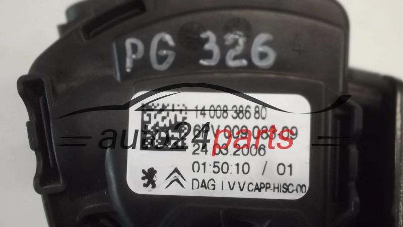 POTENCJOMETR PEDAL GAZU CITROEN PEUGEOT 14 008 386 80 / 1400838680 / 6PV 009 083-09 / 6PV00908309