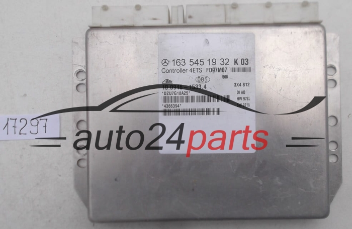 ABS STEROWNIK MERCEDES ML320 3.2 V6 163 545 19 32, 1635451932, ATE 10.0946-1533