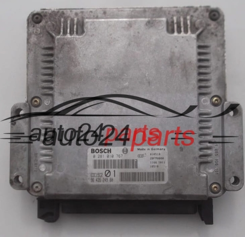 KOMPUTER STEROWNIK SILNIKA PEUGEOT 206 2.0 HDI BOSCH 0 281 010 767, 0281010767, 96 435 249 80, 9643524980, EDC15C2 - PLUG&PLAY