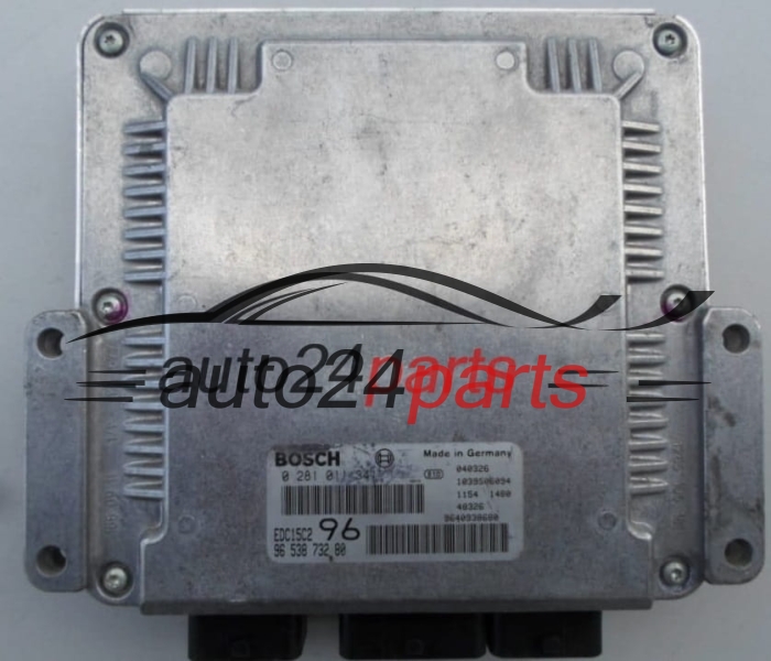 KOMPUTER STEROWNIK SILNIKA PEUGEOT 307 2.0 HDI BOSCH 0281011341, 0 281 011 341, 9653873280, 96 538 732 80, EDC15C2 96 - PLUG&PLAY