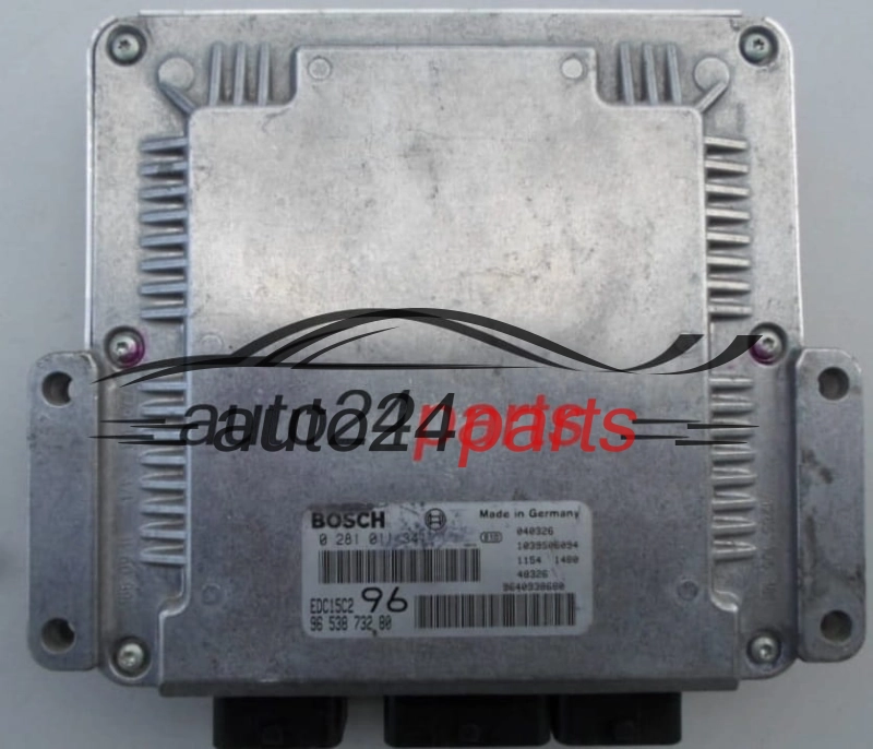 KOMPUTER STEROWNIK SILNIKA PEUGEOT 307 2.0 HDI BOSCH 0281011341, 0 281 011 341, 9653873280, 96 538 732 80, EDC15C2 96 - PLUG&PLAY