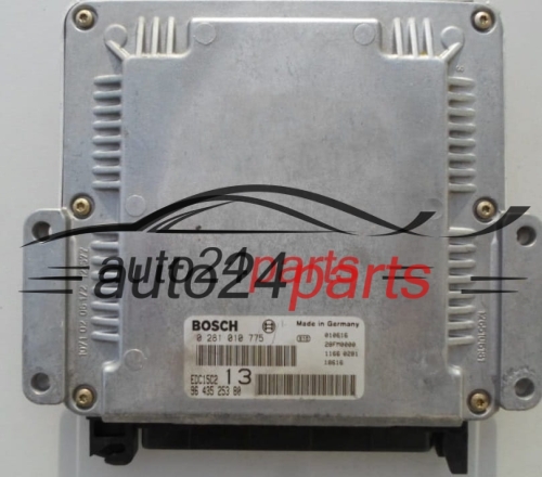 PEUGEOT 406 2.0 HDI BOSCH 0 281 010 775, 0281010775, 96 435 253 80, 9643525380, EDC15C2 - PLUG&PLAY