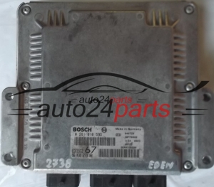 MOTORSTEUERGERÄT ECU STEUERGERÄT PEUGEOT 406 2.0 HDI BOSCH 0281010593, 0 281 010 593, 9643527380, 96 435 273 80, EDC15C2 67 - PLUG&PLAY