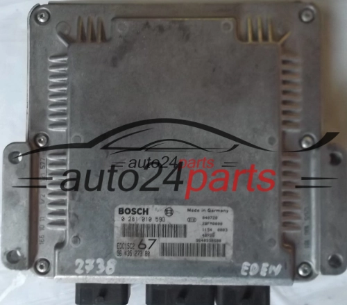 PEUGEOT 406 2.0 HDI BOSCH 0281010593, 0 281 010 593, 9643527380, 96 435 273 80, EDC15C2 67 - PLUG&PLAY