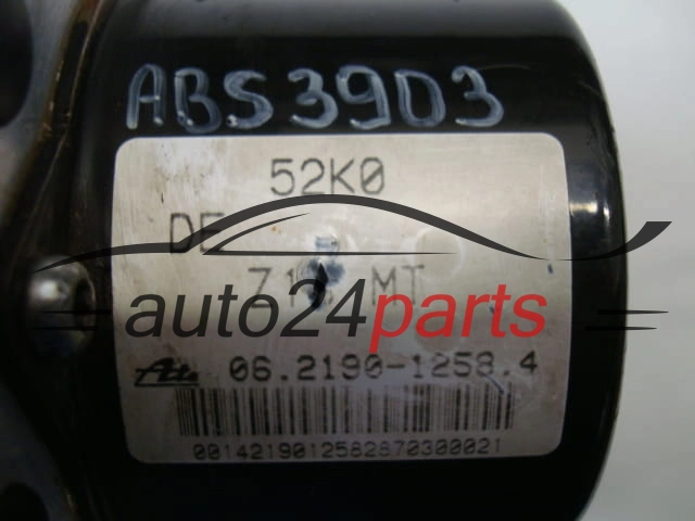 ABS POMPA I STEROWNIK OPEL AGILA SUZUKI 52K0DE, 52K0, 06.2190-1258.4, 06219012584, 06.2109-5190.3, 06210951903