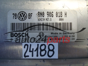 KOMPUTER STEROWNIK SILNIKA AUDI TT BOSCH 0 261 206 795, 0261206795, 8N0 906 018 H, 8N0906018H, ME7.5